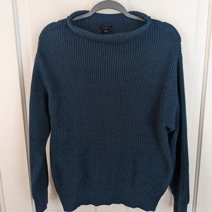 Women's Small Ann Taylor Navy Knitted Sweater